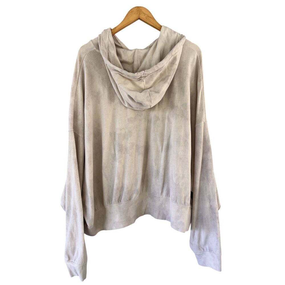 Nike Oversized Sweatshirt Hoodie Light Camouflage Tie-Dye XXL Pullover Tan Cream - Picture 2 of 5